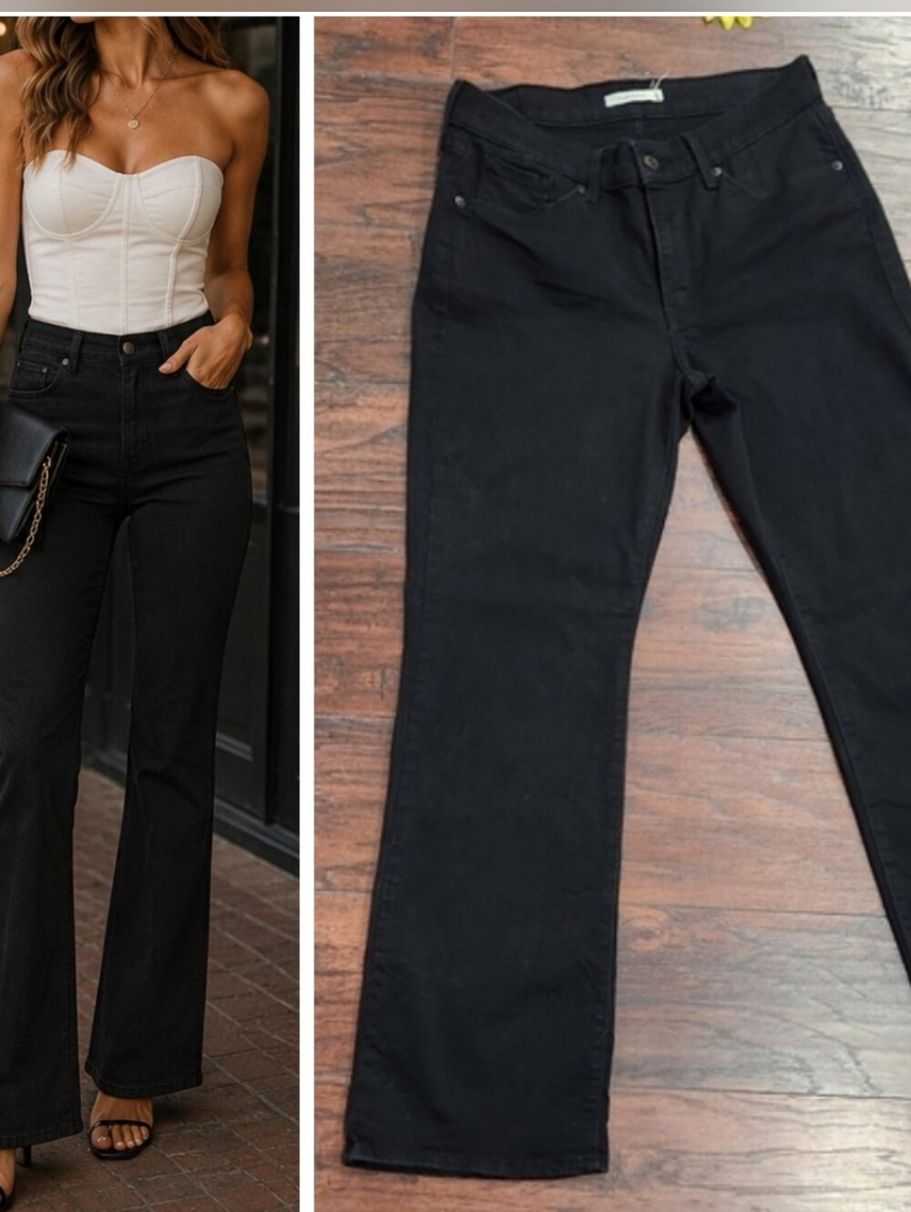 Levis Black Classic Bootcut Women's Jeans
